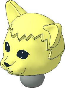 Figure Fabuland Cat Head  2 with Neck