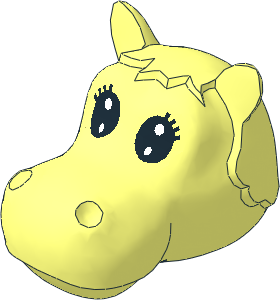 ~Figure Fabuland Hippo Head  1