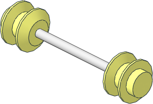 ~Axle Steel  4 x  72 LDU with Two Wheels  4 x  8