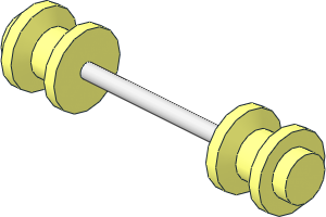 ~Axle Steel  4 x 72 with Two Wheels  6.4 x  8