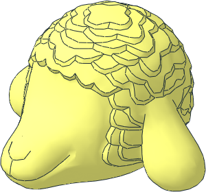 ~Figure Fabuland Lamb Head without Pattern