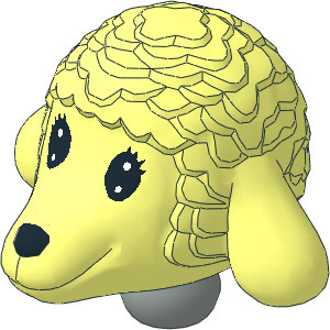 Figure Fabuland Lamb Head  1 with Neck