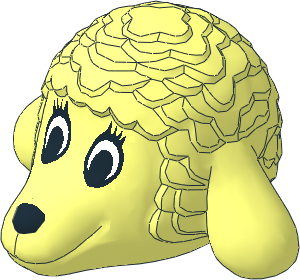 ~Figure Fabuland Lamb Head  2