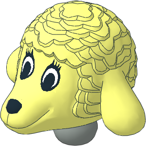 Figure Fabuland Lamb Head  2 with Neck