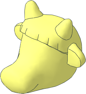 ~Figure Fabuland Cow Head without Pattern