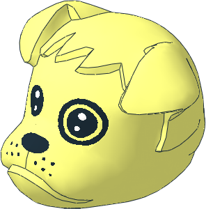 ~Figure Fabuland Bulldog Head  2