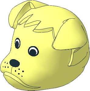 ~Figure Fabuland Bulldog Head  3