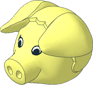 ~Figure Fabuland Pig Head  3