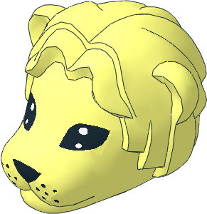 ~Figure Fabuland Lion Head  1