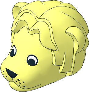 ~Figure Fabuland Lion Head  2