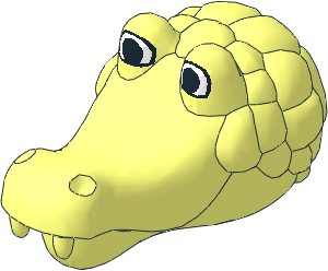 ~Figure Fabuland Crocodile Head  2