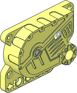 ~Technic Motor Pull Back  5 x  7 x  3 Type 6 Left (needs work)