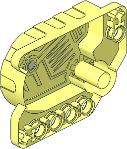 ~Technic Motor Pull Back  5 x  7 x  3 Type 6 Right (needs work)