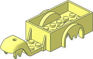 ~Fabuland Tricycle with 1 Front Wheel Chassis