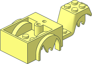 ~Fabuland Tricycle with 2 Front Wheels Chassis