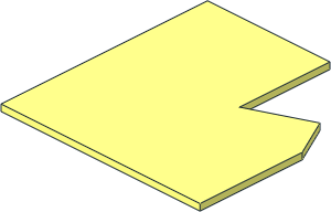 ~Train Track 12V Tapered Point Left Bottom Plate