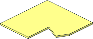 ~Train Track 12V Tapered Point Right Bottom Plate