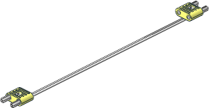 Electric Cable White with Plugs (Type 3) Twin