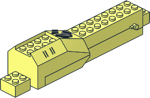 ~Electric Light & Sound Insectoid Tail 4 x 20 x 4.333 - Body without Battery Cover