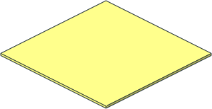 Cardboard  6 x  6 Thick with Sharp Corners