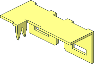 ~Electric Brick  2 x  2 x  0.667 Top Inside Metal Left Side