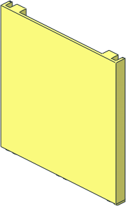 ~Fabuland House Block End Panel Solid