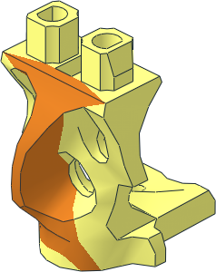 Minifig Hips Ghost with Orange Pattern