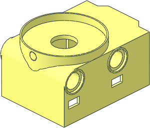 ~Electric Powered Up Medium Angular Motor Front Top