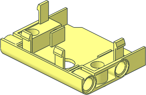 ~Electric Powered Up Large Angular Motor Front Bottom