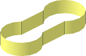 ~Electric Powered Up Twin Cable Segment with Flat Middle