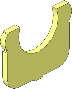 ~Technic Pneumatic Valve with Axle Hole Back Cover