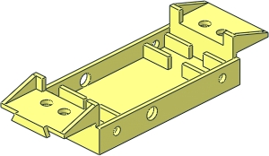 ~Electric Motor  4 x 12 x  3.333 Type 3 Base (Needs Work)
