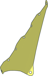 Sail 15 x 22 Triangular with  8 Holes (Formed Shape 1)