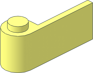 ~Door  1 x  3 x  3 Left with Window and Horizontal Handle - Upper