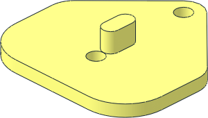 ~Train Coupling Hook Base with Round Hole