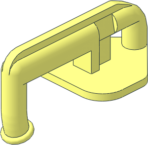 Train Coupling Hook with Notch