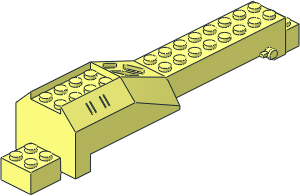 ~Electric Light & Sound Insectoid Tail  4 x 20 x  4.333 - Upper Part