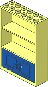 Container Cupboard  2 x  6 x  7 with Blue Doors (Complete)