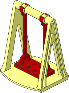 Fabuland Swing with Red Seat (Complete)