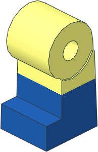 ~Minifig Leg Right with Blue Lower Leg Pattern (Obsolete)