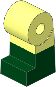 ~Minifig Leg Right with Dark Green Lower Leg Pattern (Obsolete)