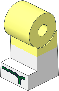 ~Minifig Leg Right with White Lower Leg and Green Sandals Pattern (Obsolete)