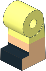 ~Minifig Leg Right with Light Nougat Lower Leg and Black Shoes Pattern (Obsolete)