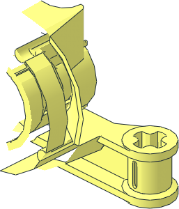 ~Technic Steering Wheel Bearing with 2 Pegholes & 2 Axleholes Arms Half