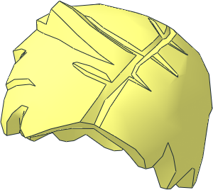 Minifig Hair Short Tousled with Side Part and Lock Sticking Up