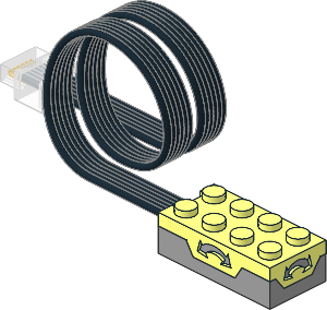 Electric Power Functions 2.0 Tilt Sensor with Coiled Cable