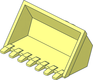 ~Excavator Bucket  6 x  3 with Click Hinge 2-Finger (Obsolete)