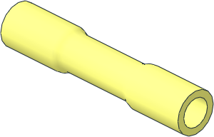 Technic Pneumatic Tube  3L with End Bulges