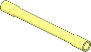 Technic Pneumatic Tube  6L with End Bulges