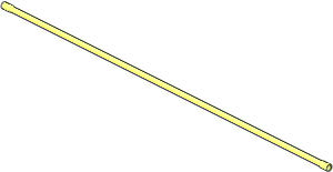 Technic Pneumatic Tube 37L with End Bulges